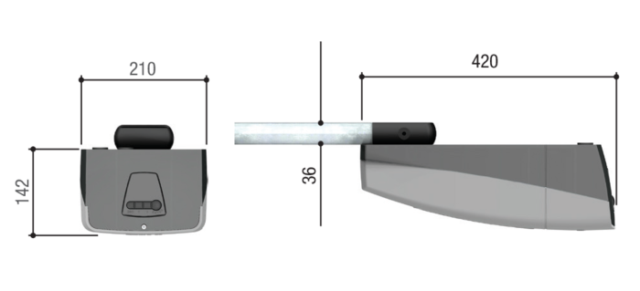 Секционный привод VER13DMS CAME (Италия) для секционных ворот высотой до 2.25 м