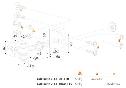 Купить Прикручиваемая петля Locinox (Бельгия) BOLTON4D-16-QF — для калитки и ворот в Зернограде