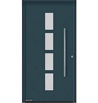 Двери входные алюминиевые  ThermoPlan Hybrid Hormann – Мотив 501 в Зернограде